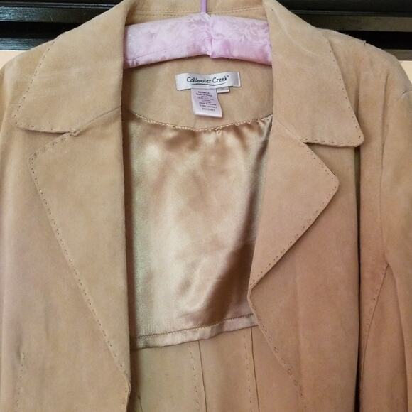 Leather Coldwater Creek Long Jacket - Picture 5 of 5